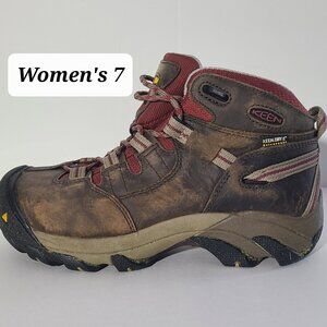 KEEN Women’s Utility Steel Toe Mid Hiking/Work Boots/Shoes Size 7